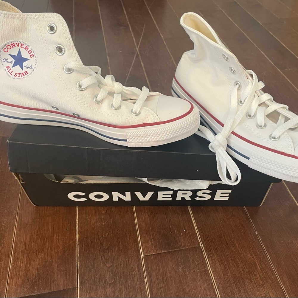 Converse Kids White High-Top Sneakers